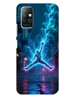 Чохол для Infinix Note 8 з картинкою «Jordan Gold Jumpman»