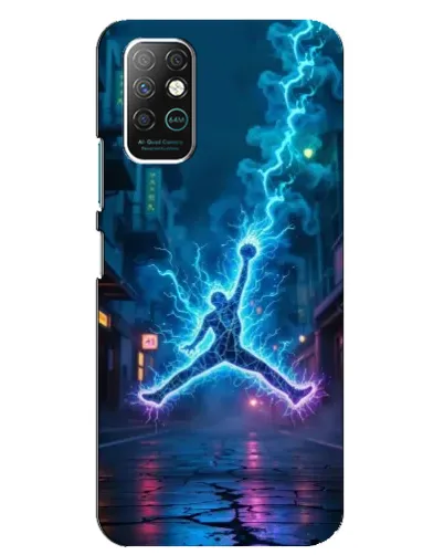 Чохол для Infinix Note 8 з картинкою «Jordan Gold Jumpman»
