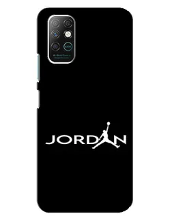 Чохол для Infinix Note 8 з картинкою «Jordan White Logo»