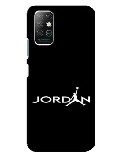 Чохол для Infinix Note 8 з картинкою «Jordan White Logo»