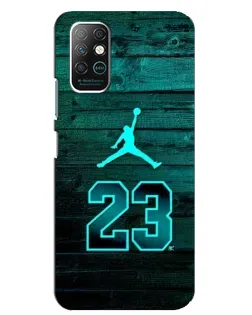 Чохол для Infinix Note 8 з картинкою «Jordan Cyan 23»
