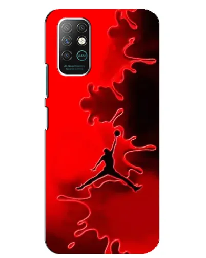 Чохол для Infinix Note 8 з картинкою «Jordan Red Smoke»