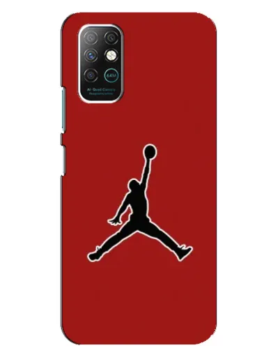 Чохол для Infinix Note 8 з картинкою «Jordan Red Back»