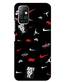 Чохол для Infinix Note 8 з картинкою «Nike Mix Pattern»