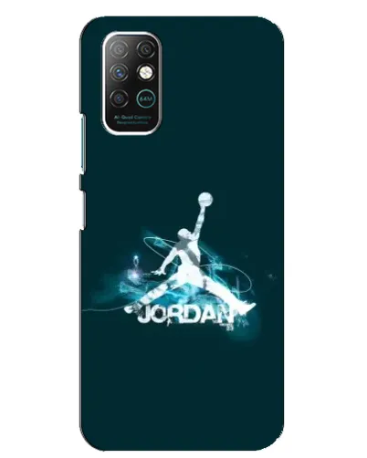 Чохол для Infinix Note 8 з картинкою «Jordan Blue Fire»