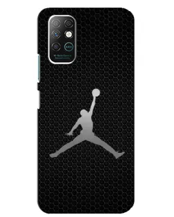 Чохол для Infinix Note 8 з картинкою «Jordan Dark Carbon»