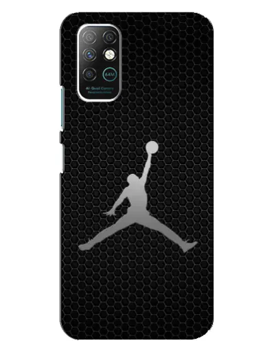 Чохол для Infinix Note 8 з картинкою «Jordan Dark Carbon»