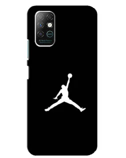 Чохол для Infinix Note 8 з картинкою «Jordan Silhouette»