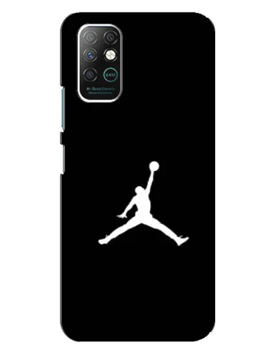 Чохол для Infinix Note 8 з картинкою «Jordan Silhouette»