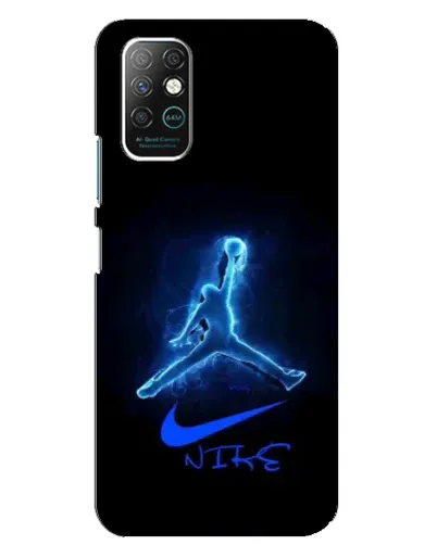 Чохол для Infinix Note 8 з картинкою «Jordan Neon Blue»
