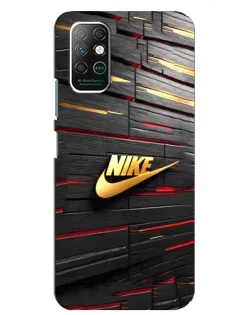 Чохол для Infinix Note 8 з картинкою «Золотий Nike на металі» Чохол для Infinix Note 8 з картинкою «Золотий Nike на металі»
