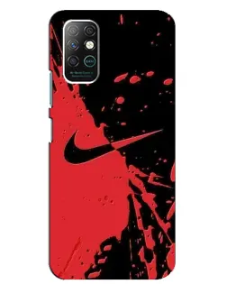 Чохол для Infinix Note 8 з картинкою «Червоні бризки Nike» Чохол для Infinix Note 8 з картинкою «Червоні бризки Nike»