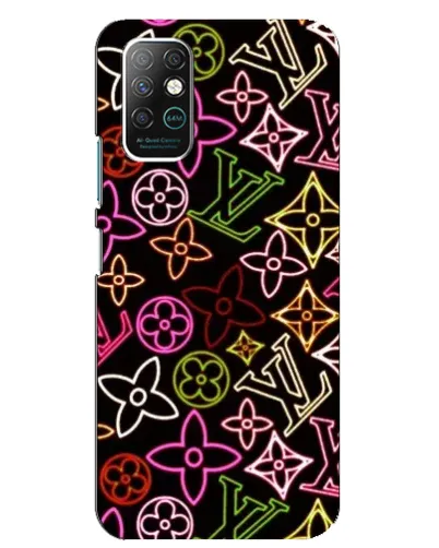 Чехол для Infinix Note 8 с картинкой «Неоновый микс Nike»