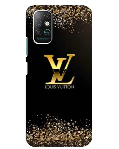 Чехол для Infinix Note 8 с картинкой «LV — золотые искры»