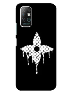 Чехол для Infinix Note 8 с картинкой «Цветочная монограмма»