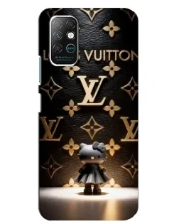 Чехол для Infinix Note 8 с картинкой «Монограмма с фигурой»