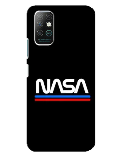 Чохол для Infinix Note 8 з картинкою «NASA — класика Red Blue»
