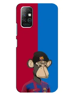 Чохол для Infinix Note 8 з картинкою «Bored Ape — фанат Барси»