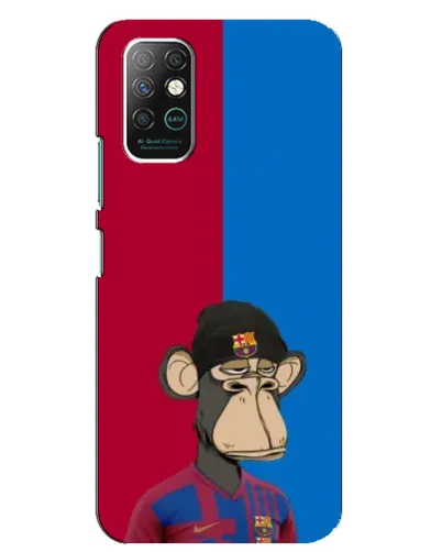 Чохол для Infinix Note 8 з картинкою «Bored Ape — фанат Барси»