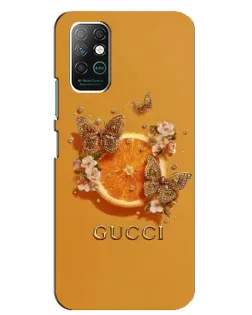 Чохол для Infinix Note 8 з картинкою «Gucci — золоті метелики» Чохол для Infinix Note 8 з картинкою «Gucci — золоті метелики»