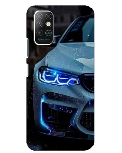 Чохол для Infinix Note 8 з картинкою «Погляд BMW з синіми фарами»