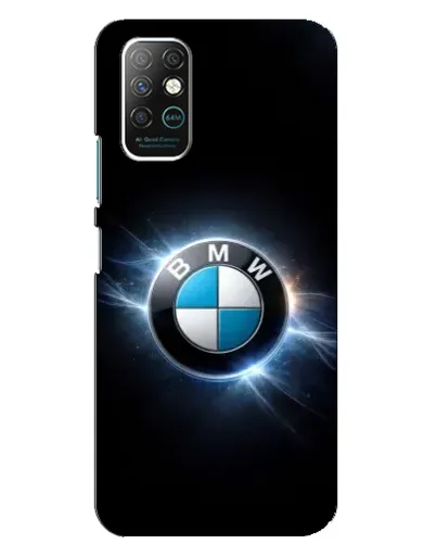 Чохол для Infinix Note 8 з картинкою «BMW — неонове сяйво»