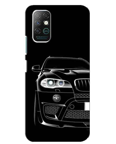 Чохол для Infinix Note 8 з картинкою «Темний силует BMW»