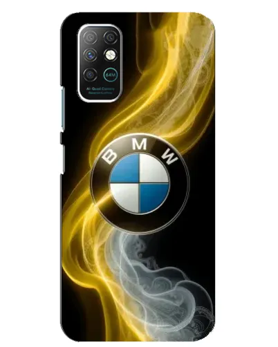 Чохол для Infinix Note 8 з картинкою «Золотистий дим BMW»