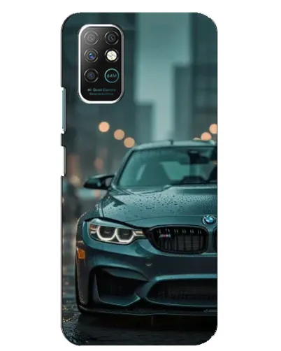 Чохол для Infinix Note 8 з картинкою «BMW у вогнях міста»