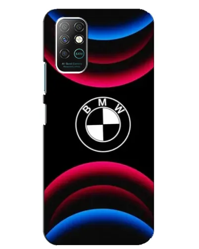 Чохол для Infinix Note 8 з картинкою «Логотип BMW та неонові дуги»