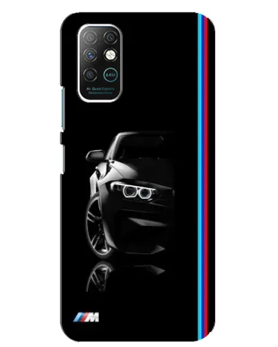 Чохол для Infinix Note 8 з картинкою «Силует BMW в темряві»