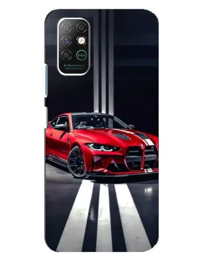 Чохол для Infinix Note 8 з картинкою «Червона BMW на дорозі»