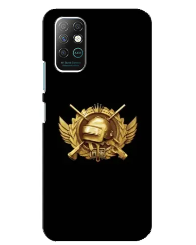 Чохол для Infinix Note 8 з картинкою «PUBG — помаранчевий градієнт»