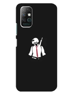 Чохол для Infinix Note 8 з картинкою «PUBG — силует воїна»