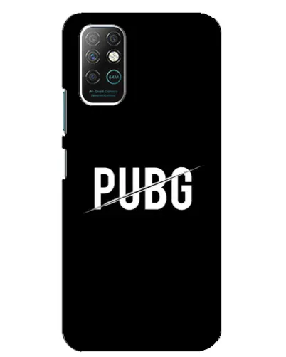 Чохол для Infinix Note 8 з картинкою «PUBG — білий логотип»