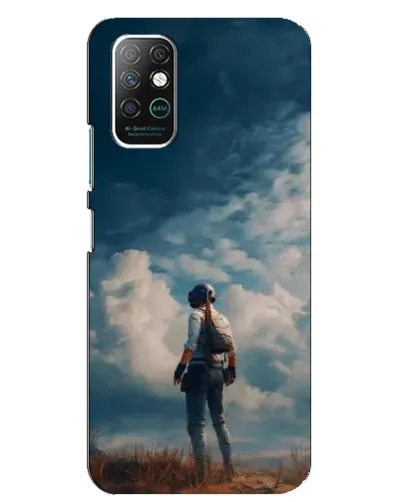 Чохол для Infinix Note 8 з картинкою «Герой PUBG на скелі»