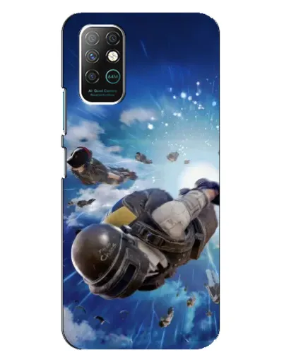 Чохол для Infinix Note 8 з картинкою «Десант PUBG — стрибок»