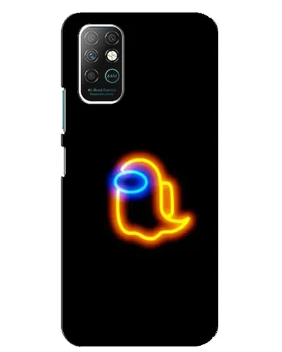 Чохол для Infinix Note 8 з картинкою «Among Us неонове сяйво»