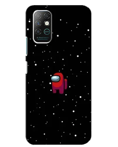 Чохол для Infinix Note 8 з картинкою «Червоний Among Us»