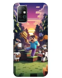 Чохол для Infinix Note 8 з картинкою «Стів на фермі»