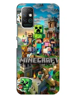 Чохол для Infinix Note 8 з картинкою «Замок Minecraft»
