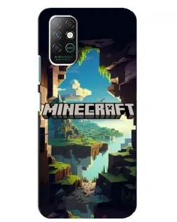 Чохол для Infinix Note 8 з картинкою «Печера Майнкрафт»