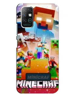 Чохол для Infinix Note 8 з картинкою «Minecraft герої гри»