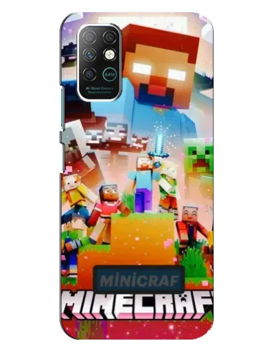 Чохол для Infinix Note 8 з картинкою «Minecraft герої гри»