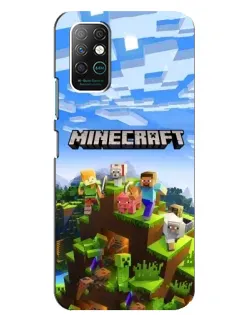 Чохол для Infinix Note 8 з картинкою «Minecraft класичний світ»
