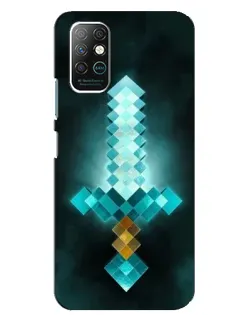 Чохол для Infinix Note 8 з картинкою «Алмазний меч неон»