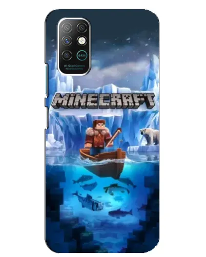 Чохол для Infinix Note 8 з картинкою «Minecraft льодянийсвіт»