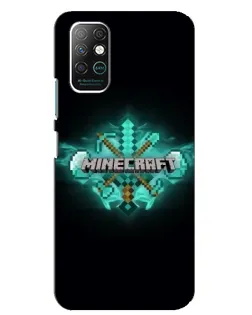 Чохол для Infinix Note 8 з картинкою «Minecraft Diamond лого»