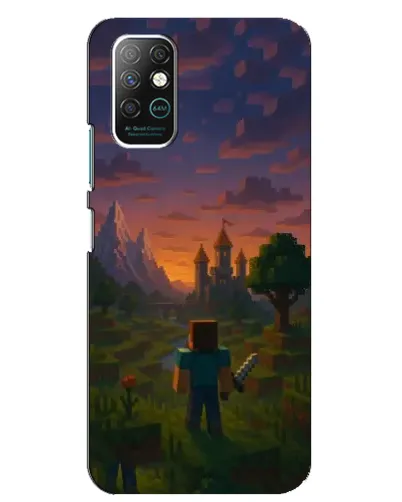 Чохол для Infinix Note 8 з картинкою «Стів біля вежі»