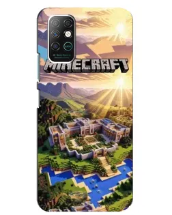 Чохол для Infinix Note 8 з картинкою «Minecraft панорама»